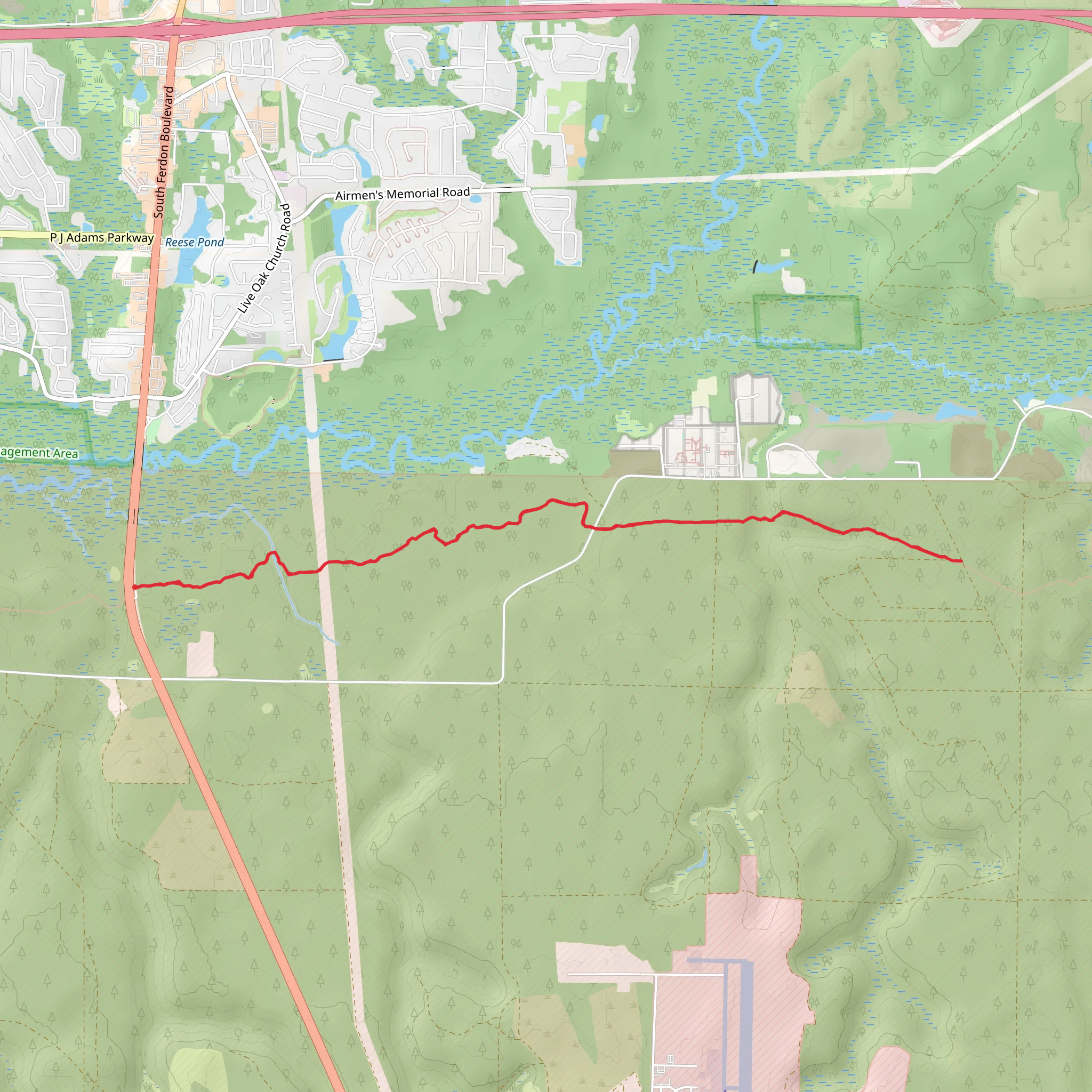 Pearl Creek- Florida Trail mobile static map