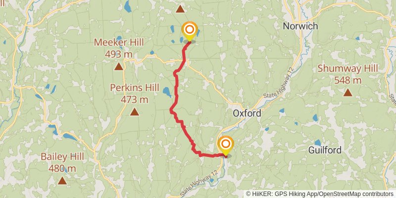 Finger Lakes Trail stage 40 Map