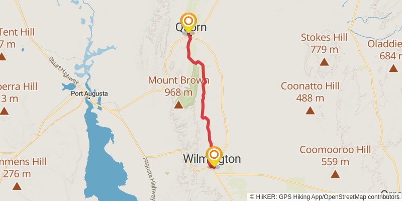 Mawson Trail stage 26 Map