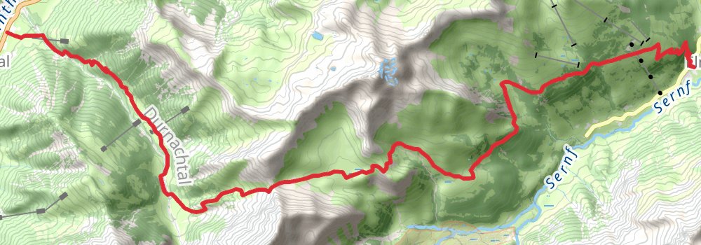 Via Alpina - Green Trail stage 5 Map