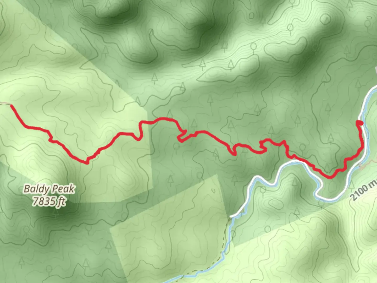 An image depicting the trail Sandy Wash Trail and its surrounding area.