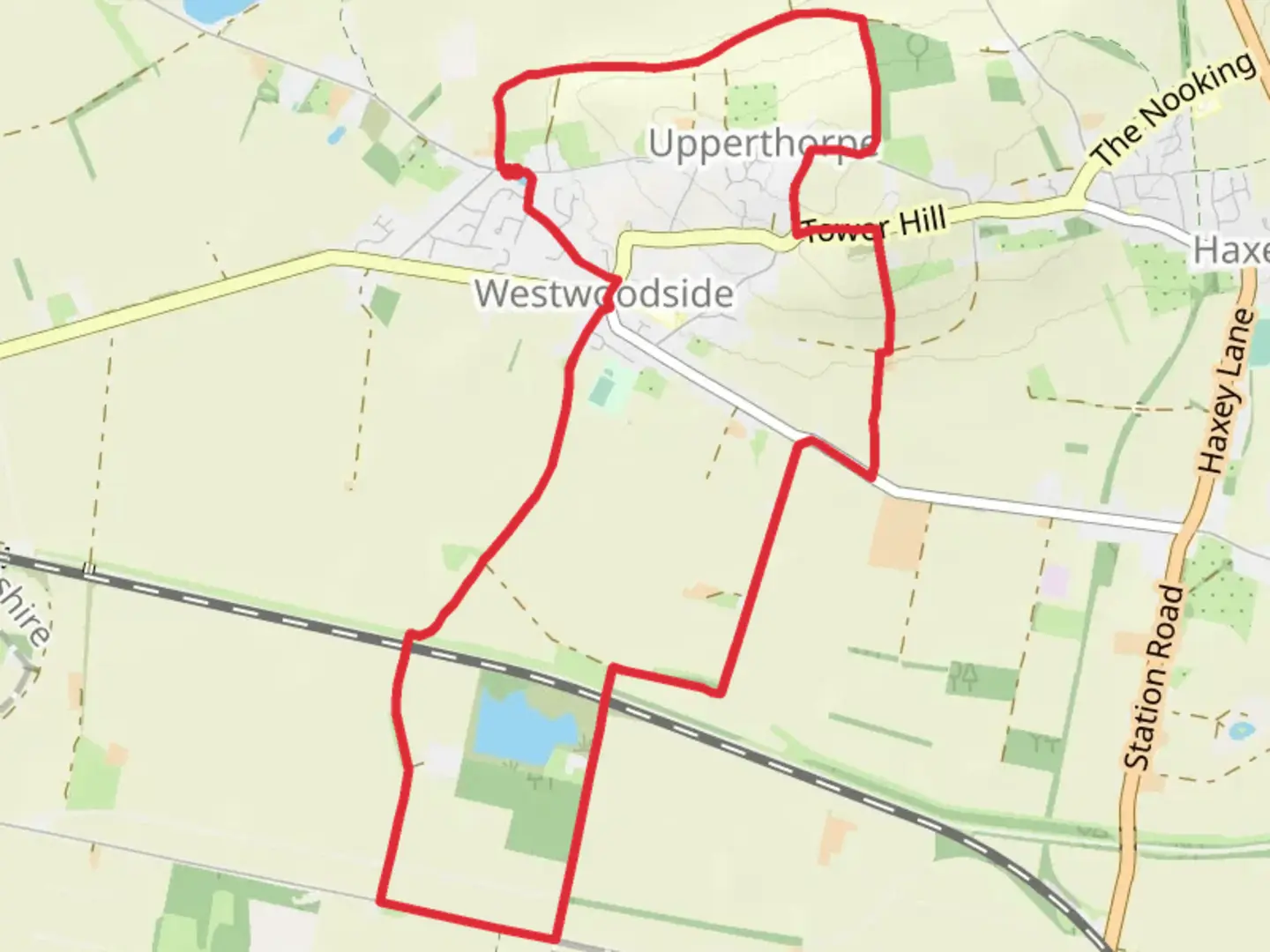 An image depicting the trail Nethergate Circular Path and its surrounding area.
