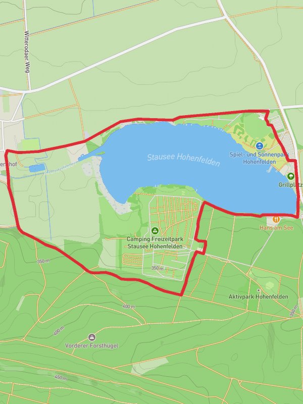 Stausee Hohenfelden and Freizeitpark Stausee Hohenfelden Loop