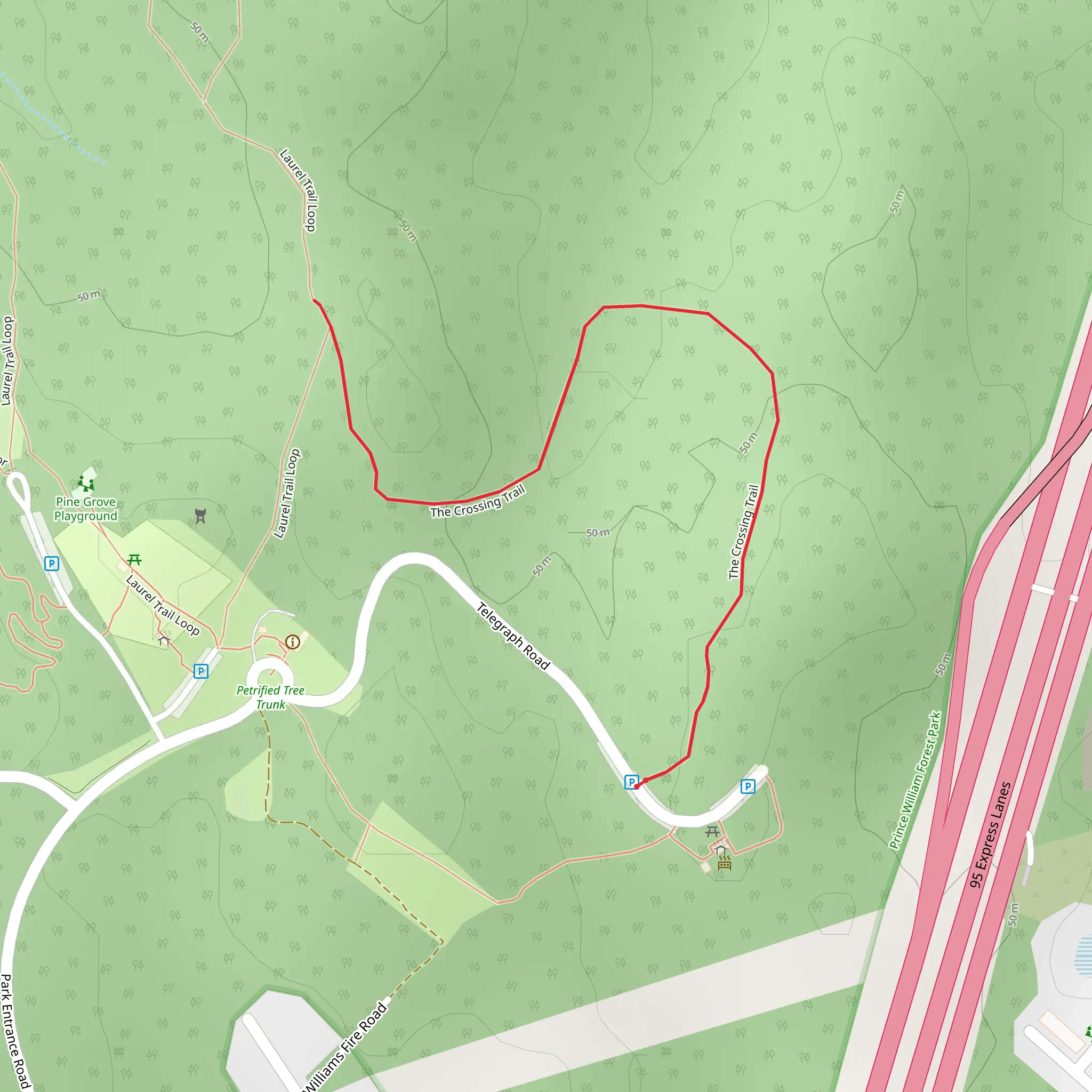 The Crossing Trail mobile static map