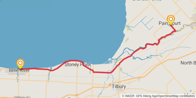 Waterfront Trail stage 60 Map