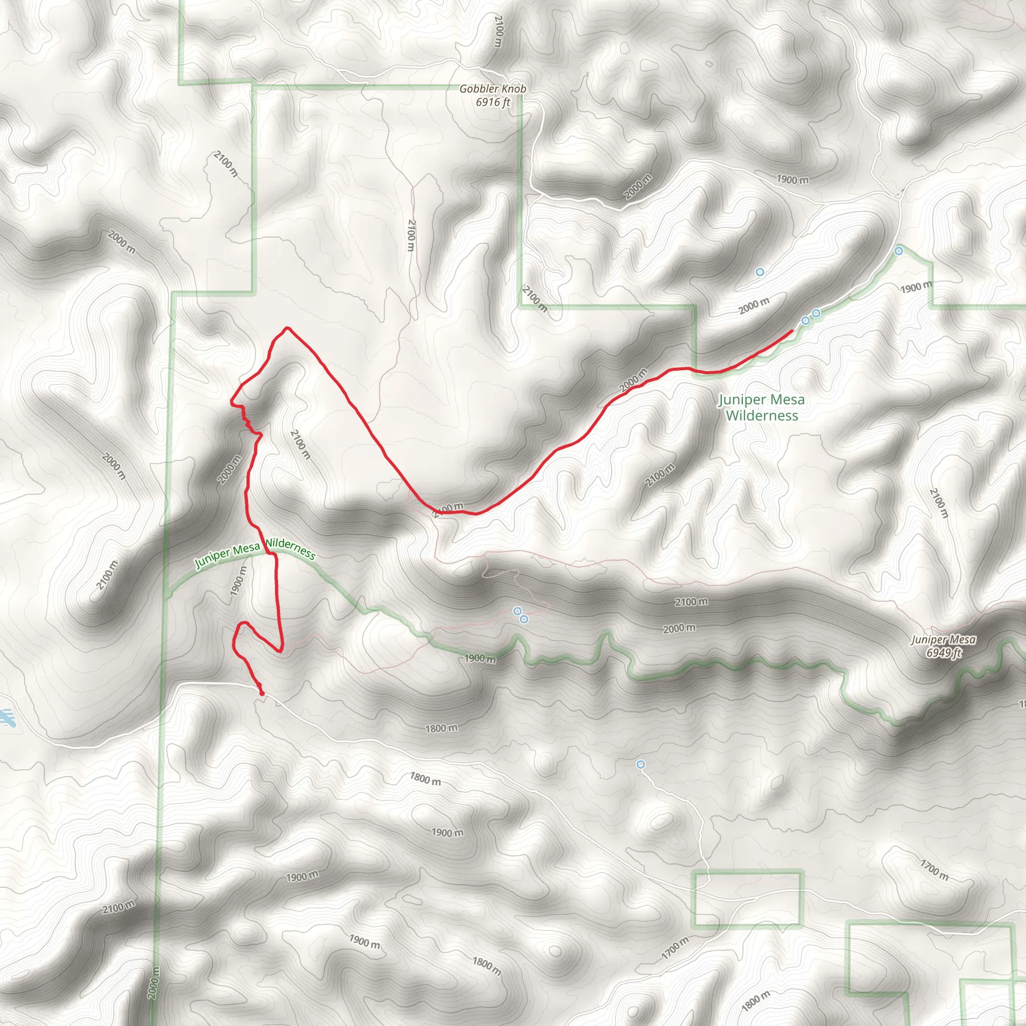 Oaks and Willows Trail mobile static map