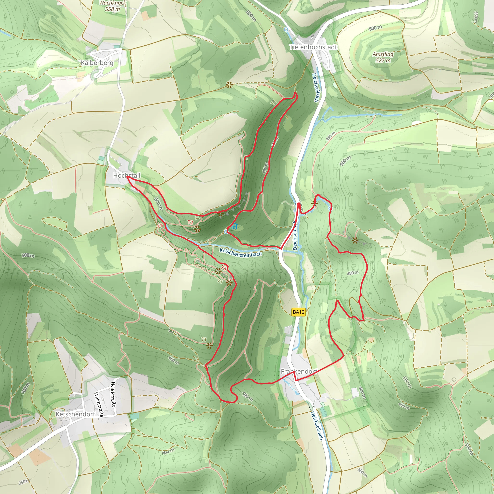 Dragonerspitz, Bergwachthutte and Landrichterseite Loop mobile static map