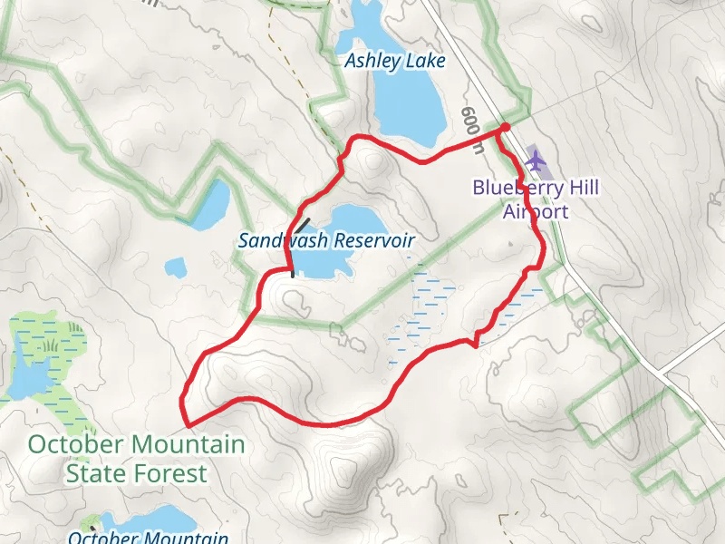 Ashley Lake and Sandwash Reservoir Loop via Ashley Trai