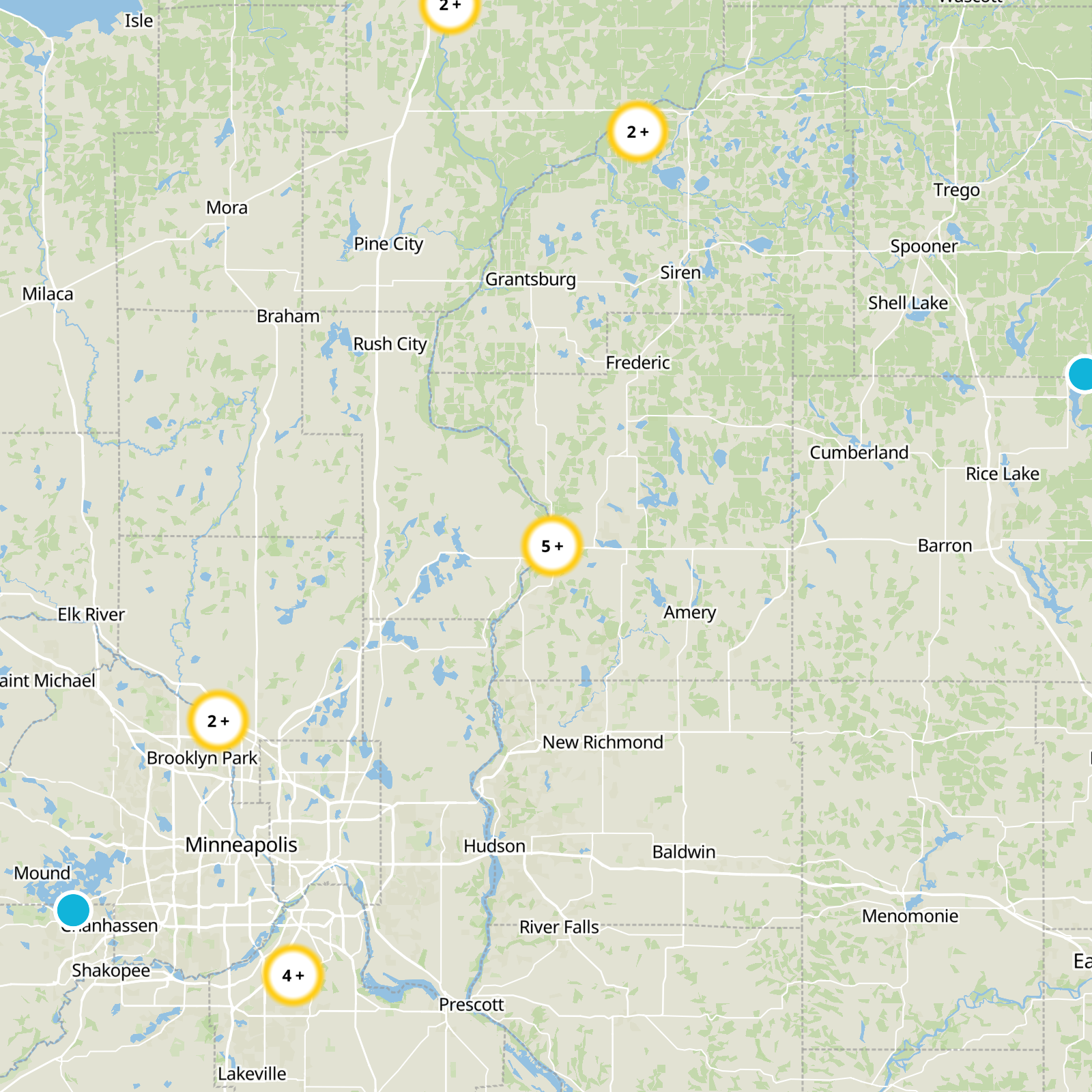 Chisago County Static Map