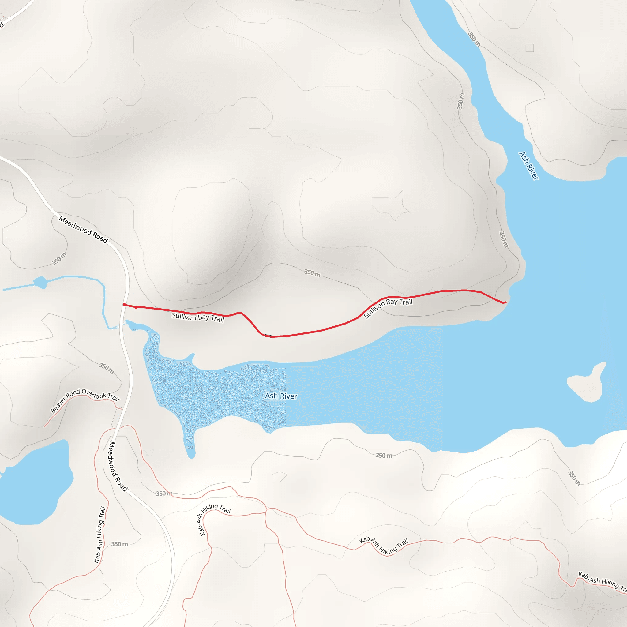 Sullivan Bay Trail mobile static map