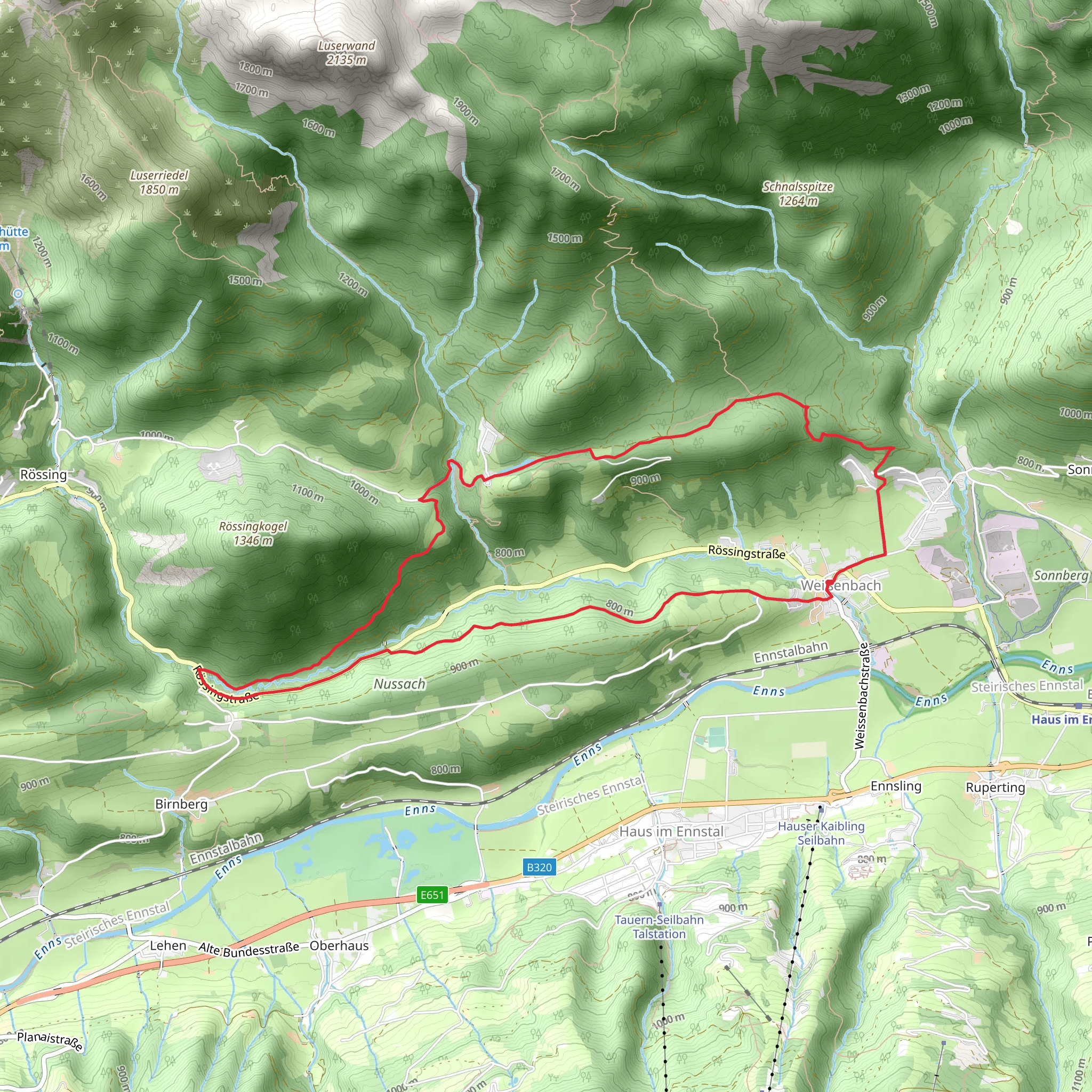 Weißenbach Loop mobile static map