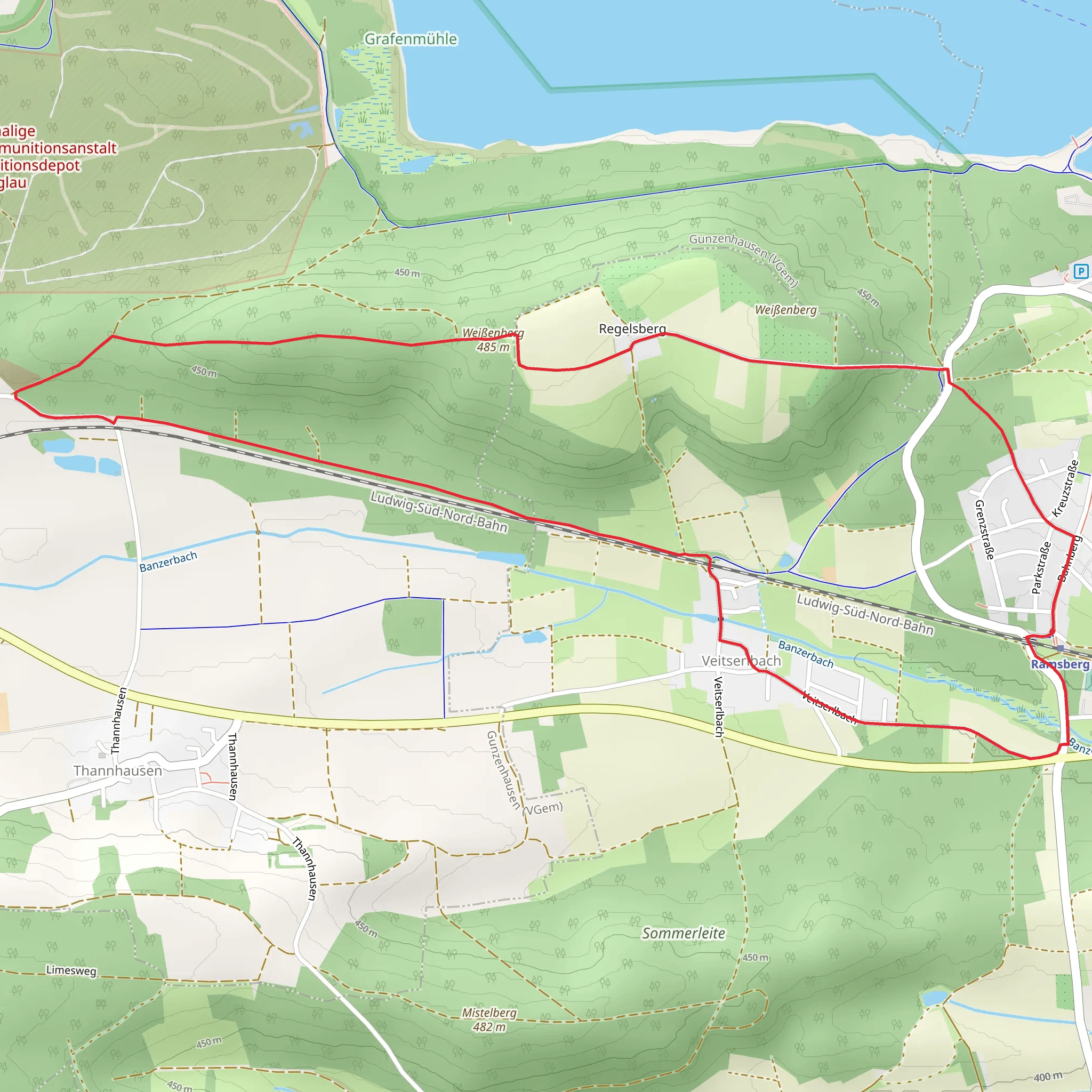 Pleinfeld 84 mobile static map