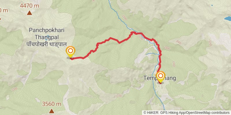 Great Himalayan Trail stage 37 Map