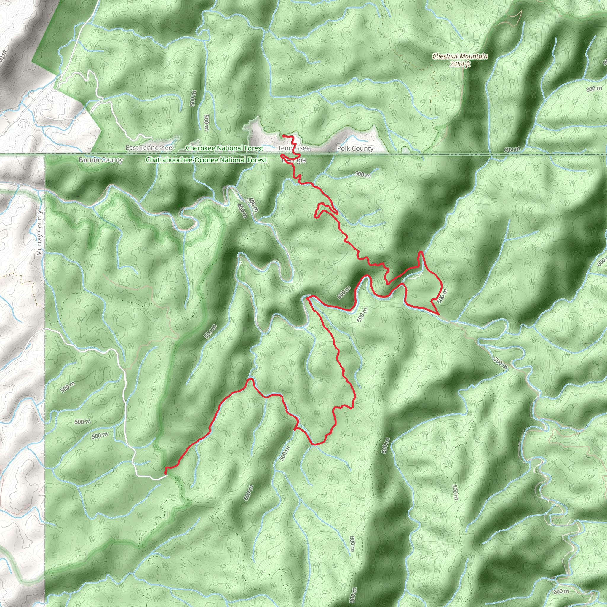 Jacks River and Rice Camp Trail mobile static map