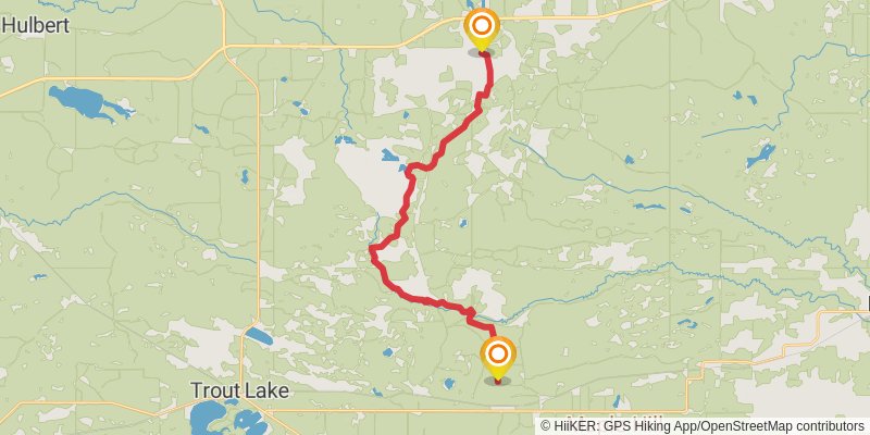 North Country Trail - Michigan Northeast stage 6 Map