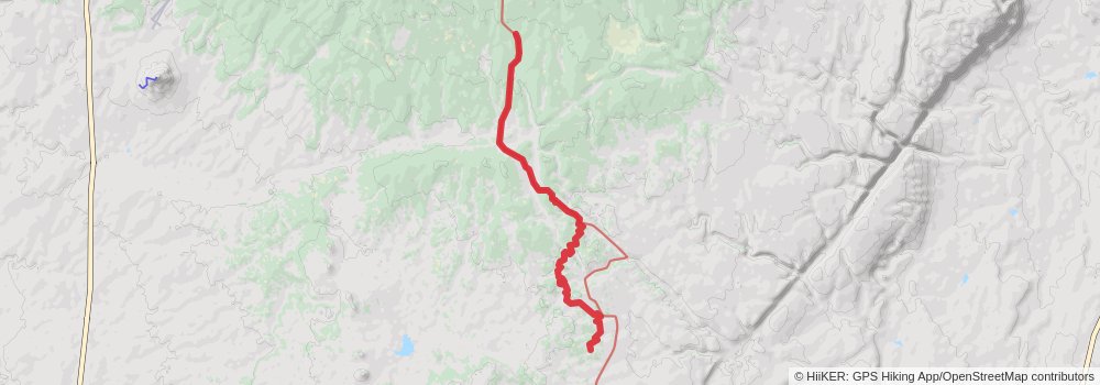Arizona Trail stage 61 Map