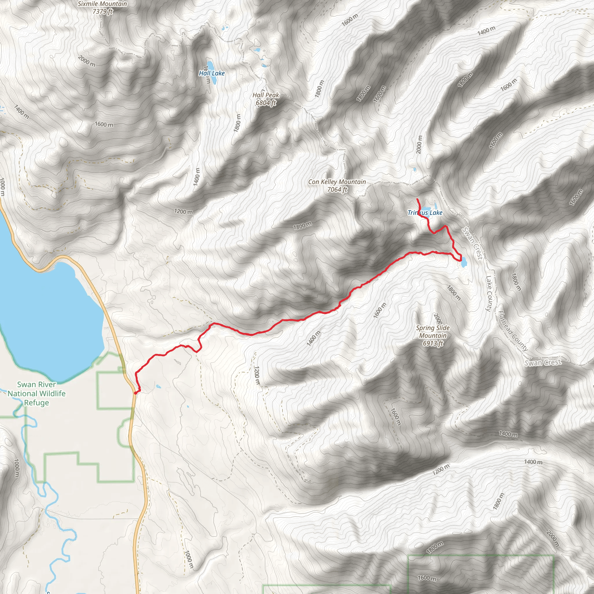 Bond Creek Trail mobile static map
