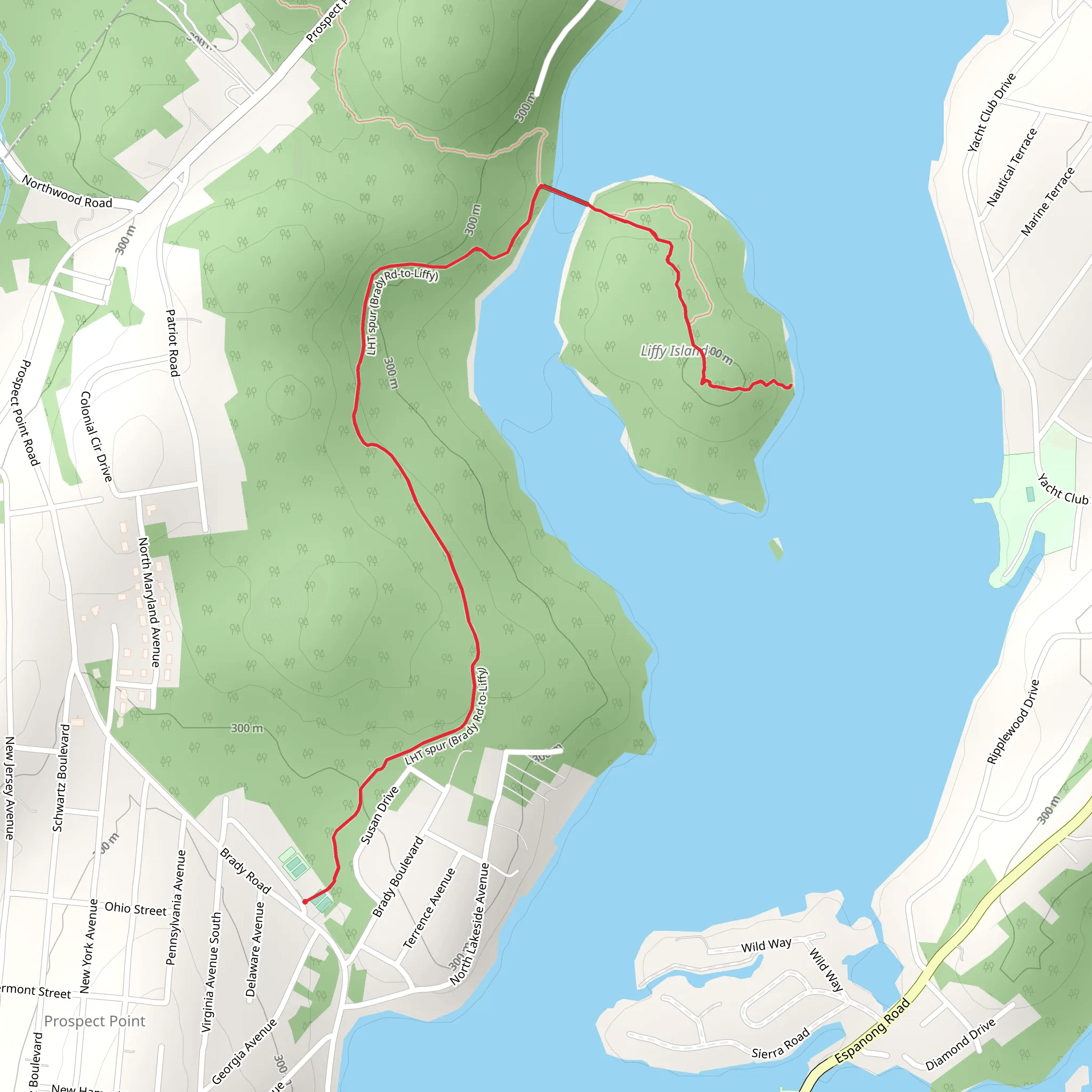 Lake Hopatcong Trail mobile static map