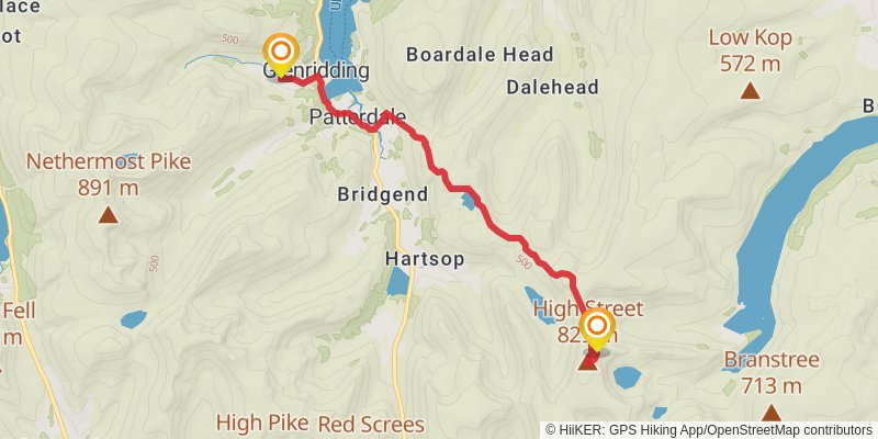 Settle to Carlisle Walk stage 7 Map