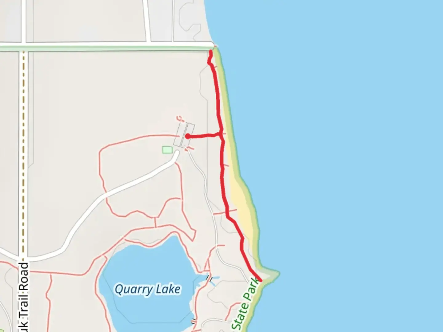 An image depicting the trail South and North Lakeview Trail and its surrounding area.