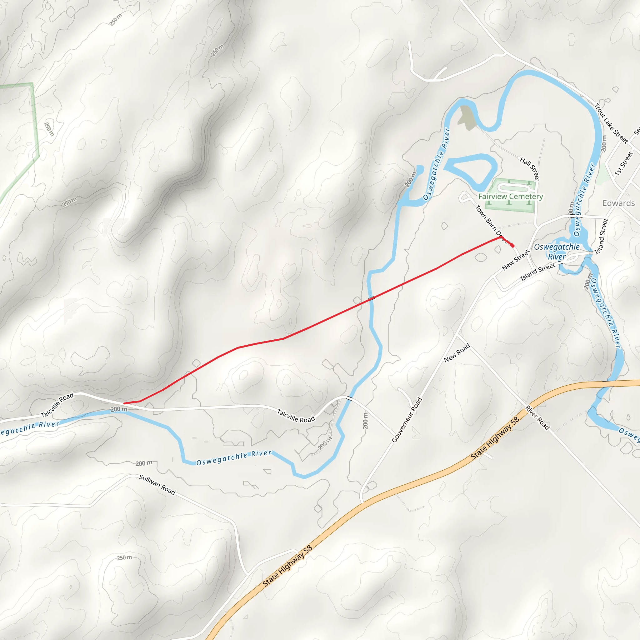 Town of Edwards Nature Trail mobile static map