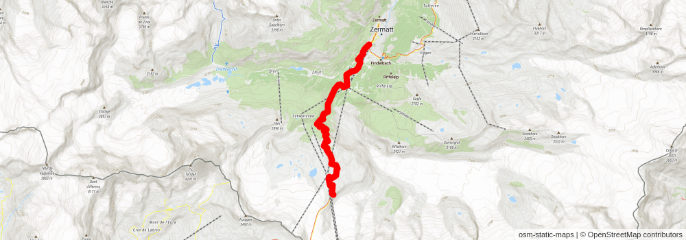 The Matterhorn Trek stage 4 Map