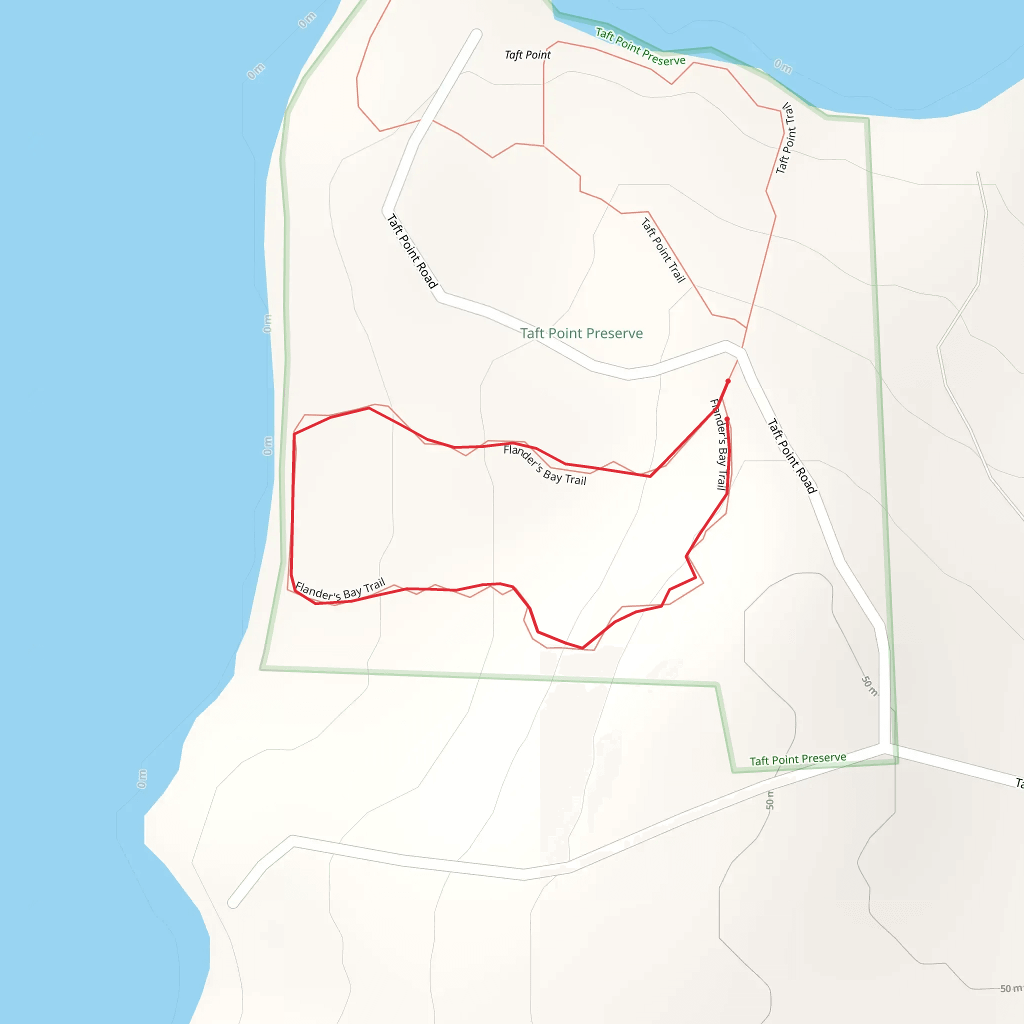 Black Legde - Taft Point Road Loop mobile static map