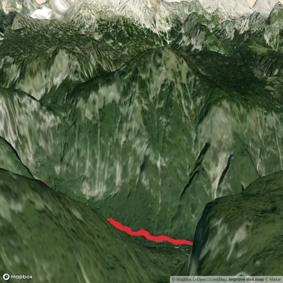 An image depicting the trail Slap Savice from Bohinj - Upper Limits UK and its surrounding area.
