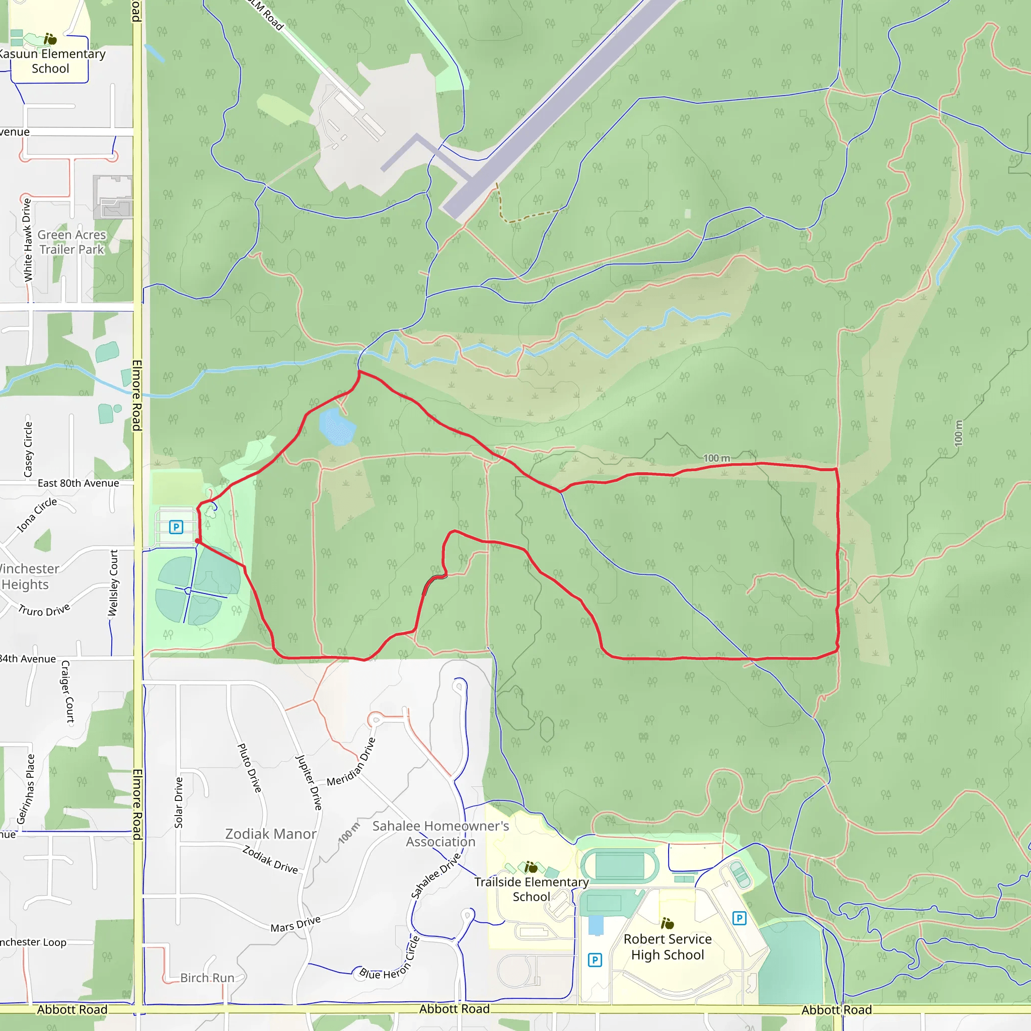 Tour of Anchorage and Rough Loop Trail mobile static map