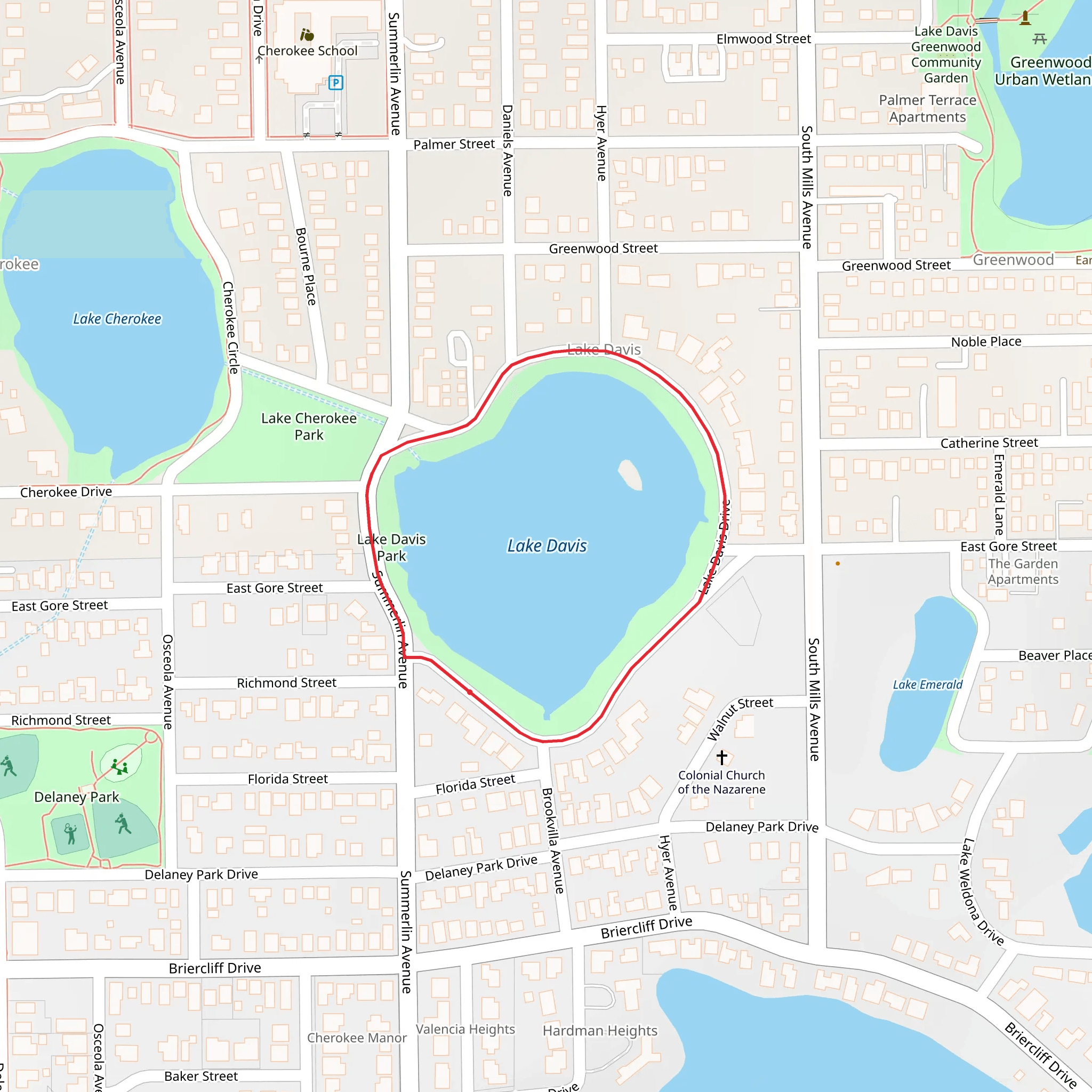 Lake Davis mobile static map