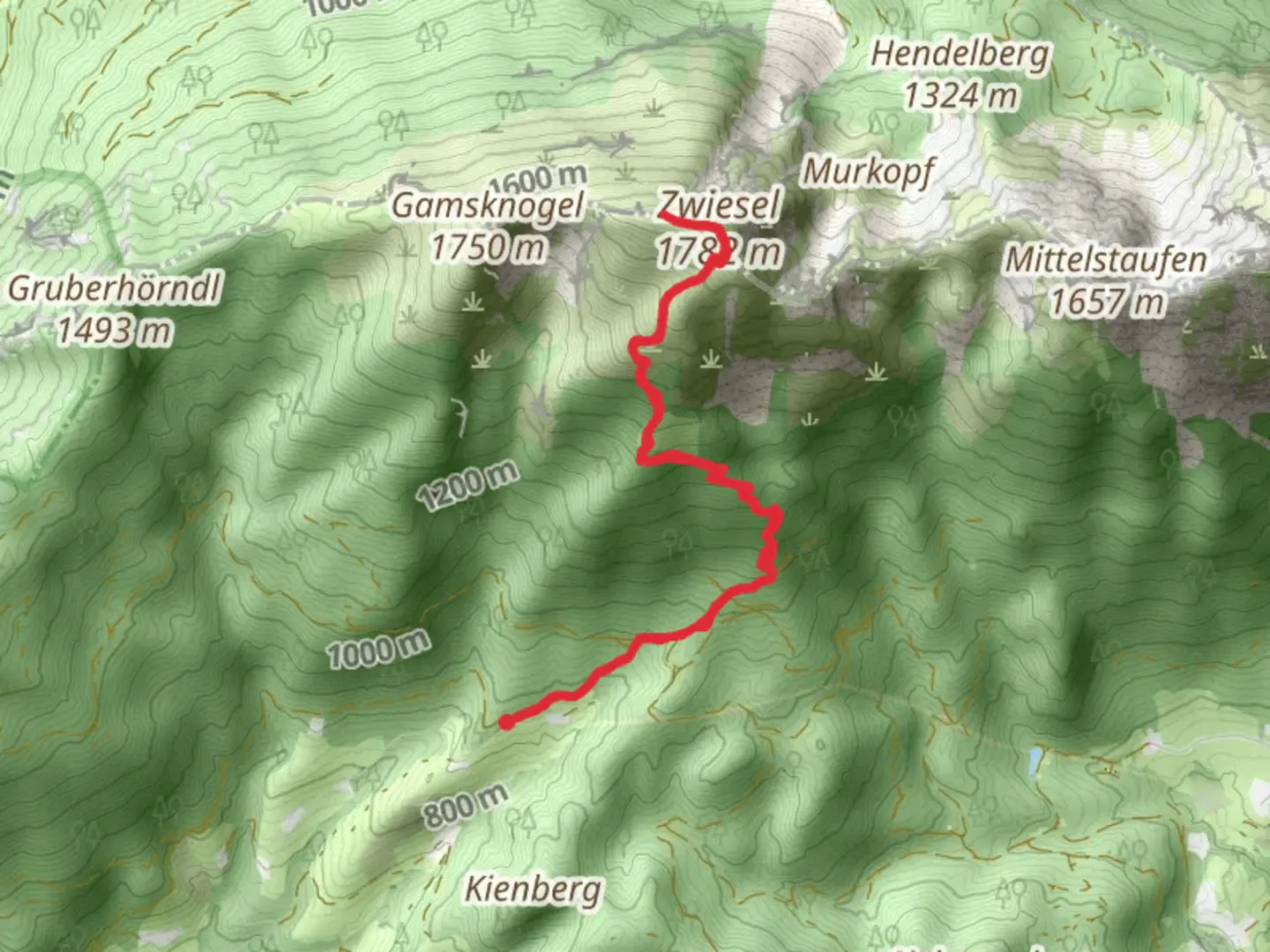An image depicting the trail Zwiesel via Maximiliansweg and its surrounding area.