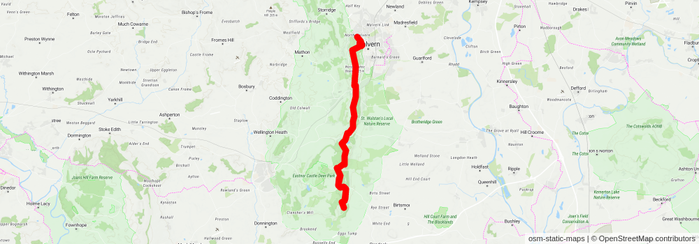 The Malverns Circular stage 2 Map