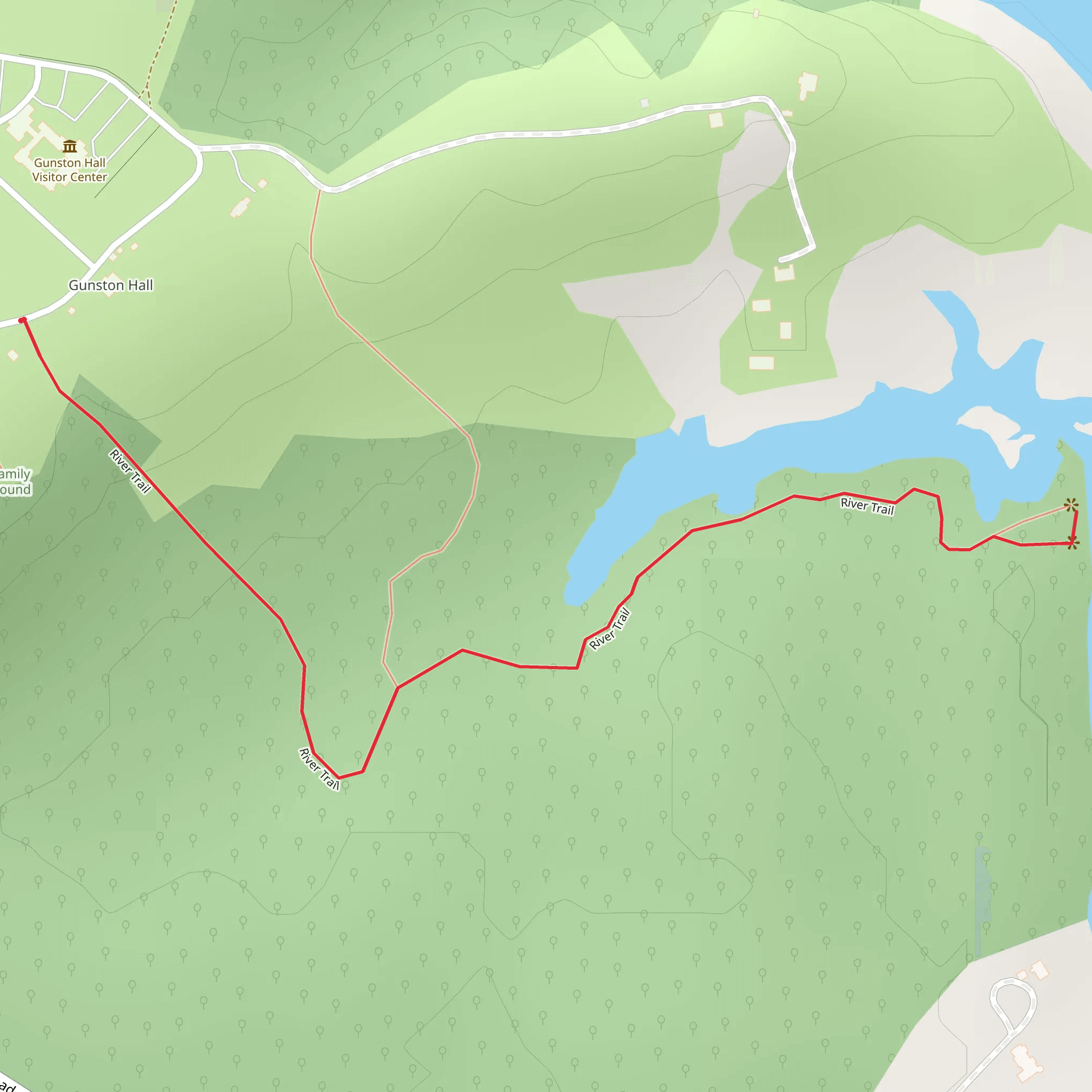 Potomac River via River Trail mobile static map