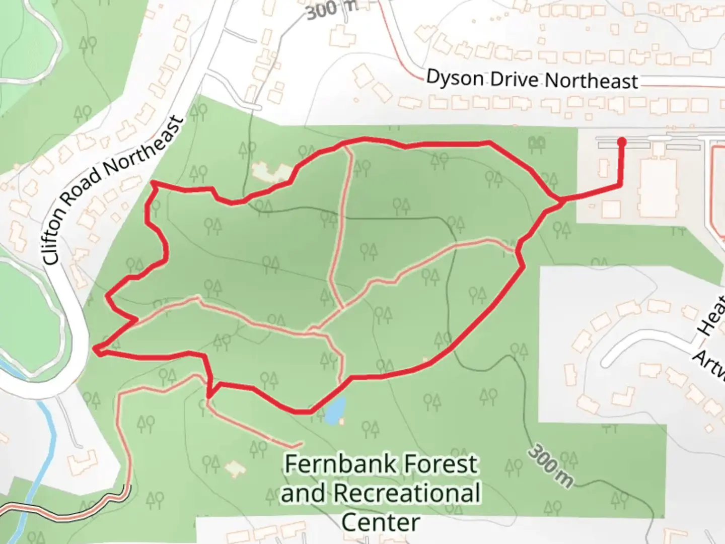 An image depicting the trail Huntemann Pond Loop and its surrounding area.