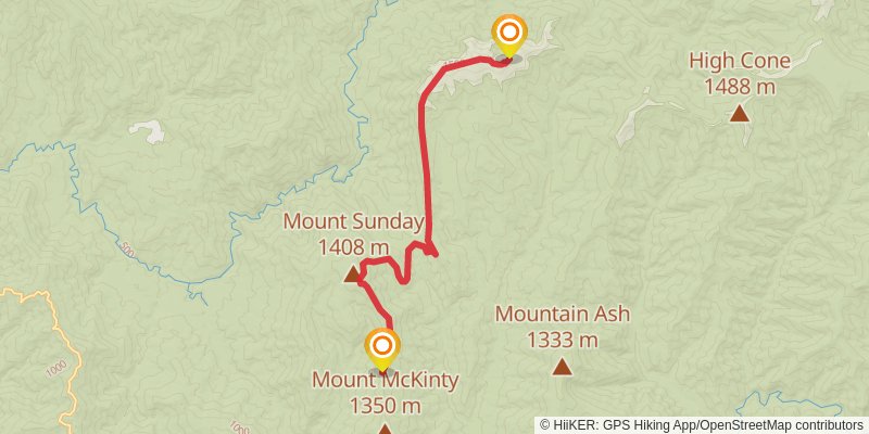 Australian Alps Walking Track stage 9 Map