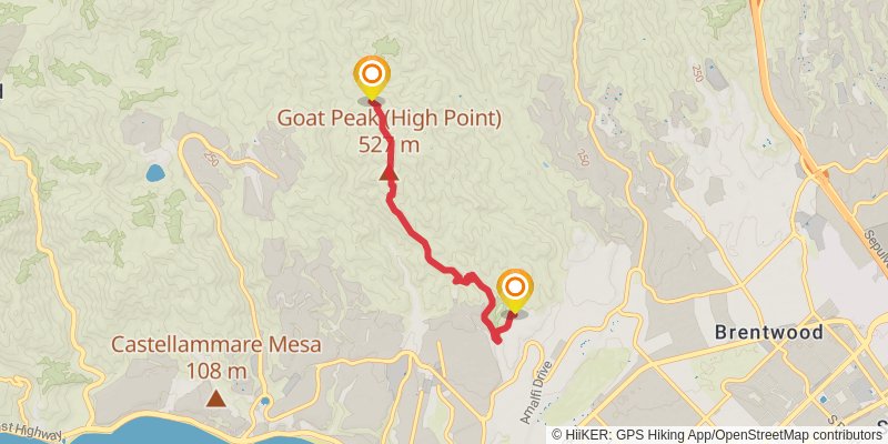 Backbone Trail alt 1 Map