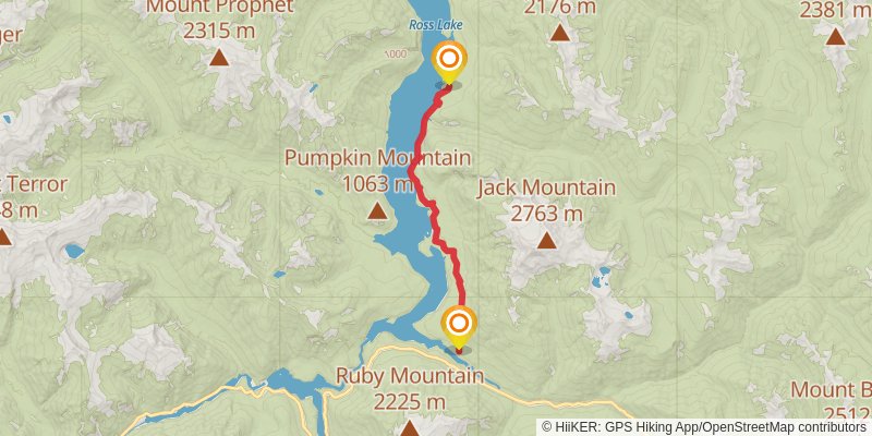 Western Pasayten - Ross Lake Loop stage 7 Map