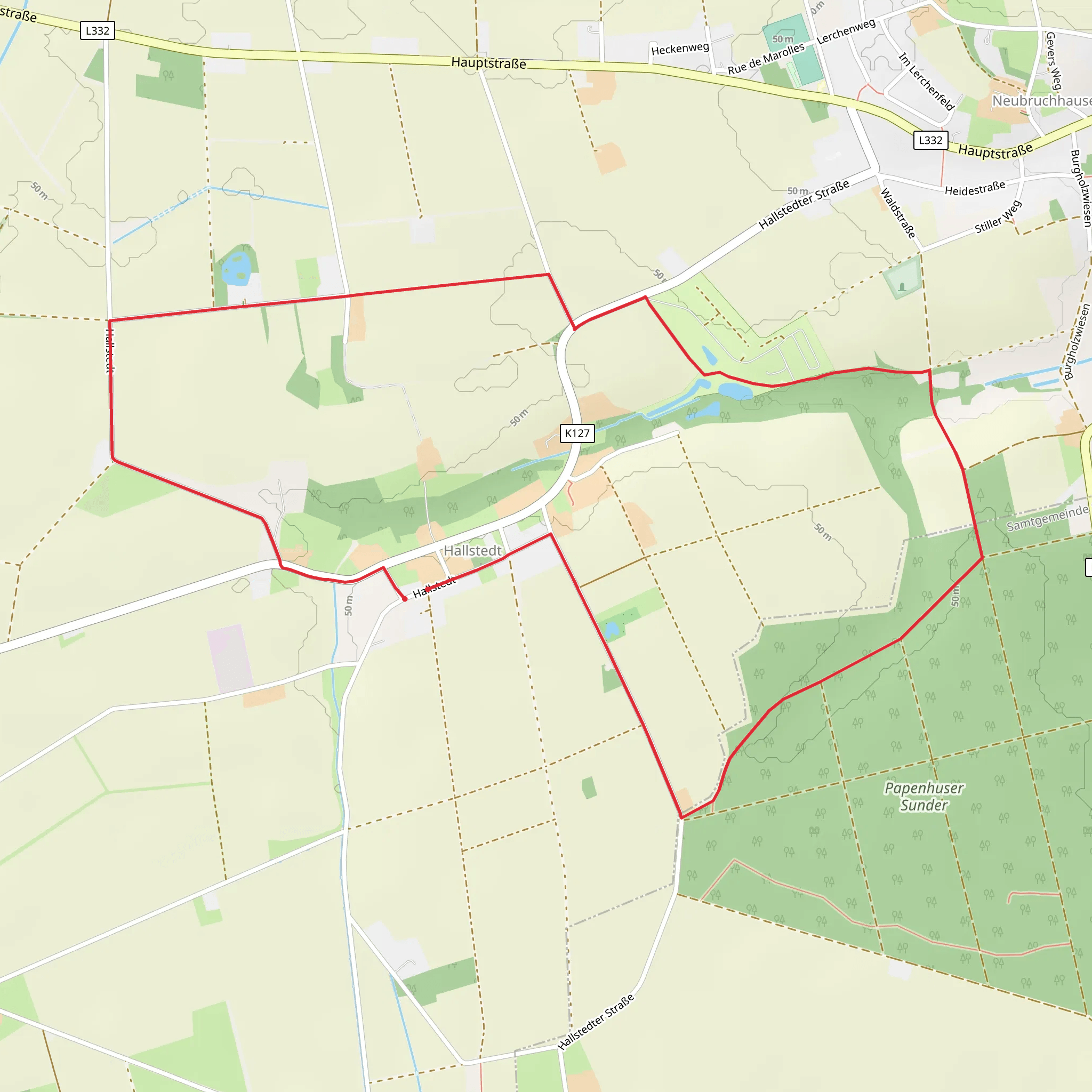 Hallstedt Loop mobile static map