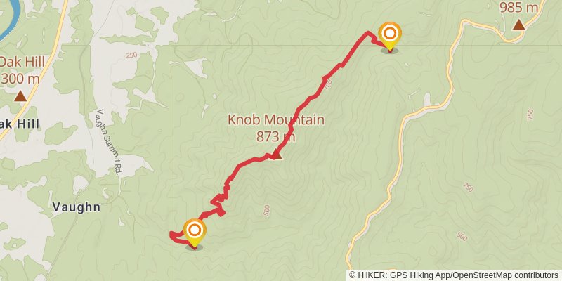 Neighbor Mountain - Jeremeys Run Trail alt 1 Map