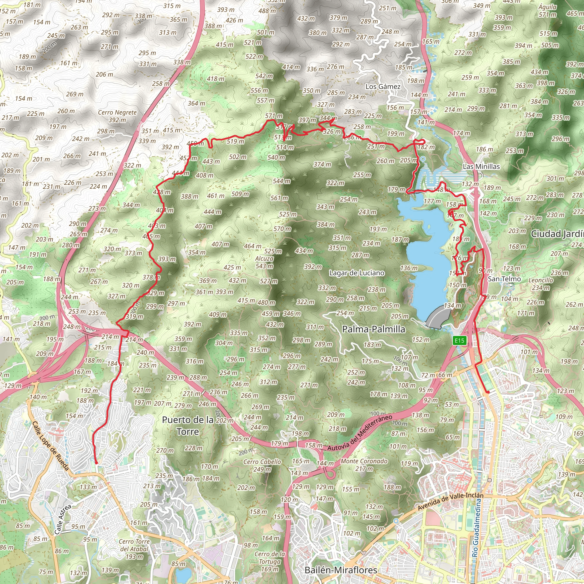Garden City - Puerto de la Torre mobile static map