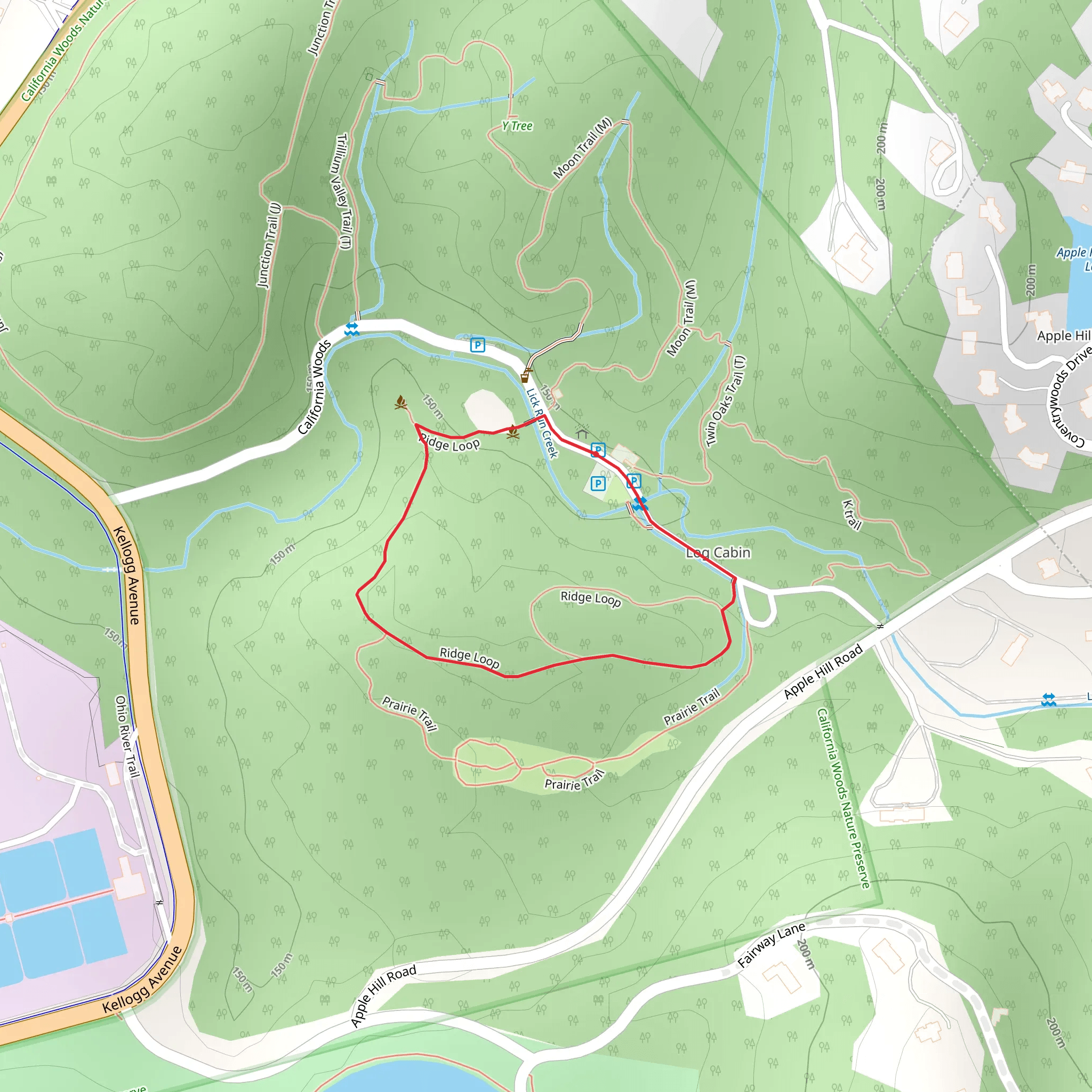 Ridge Loop mobile static map