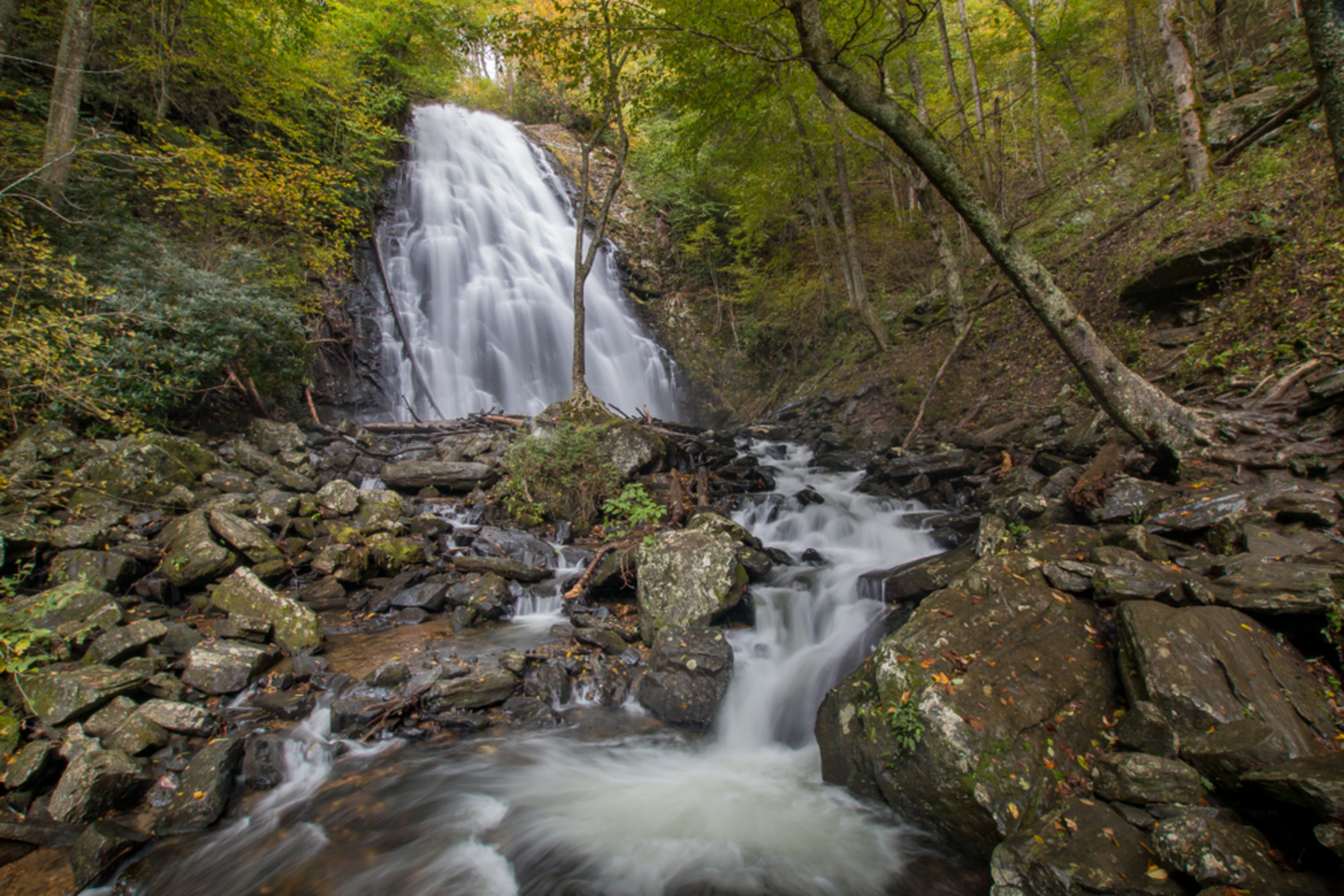 An image depicting the trail Crabtree Falls Trail Loop and its surrounding area.