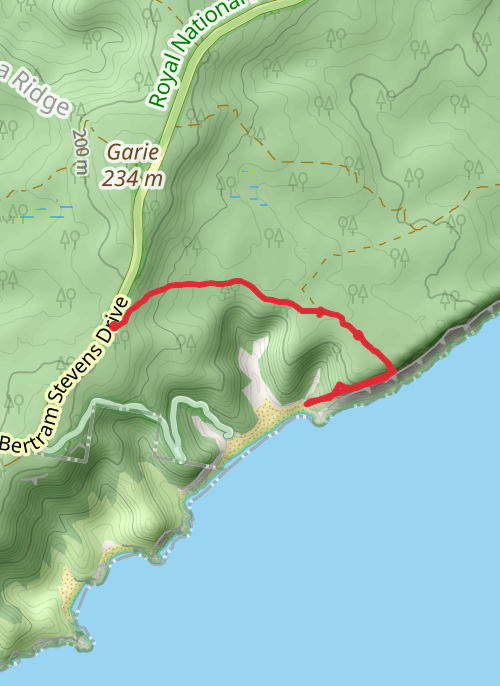 Hike on Curra Moors Loop Track mobile static map