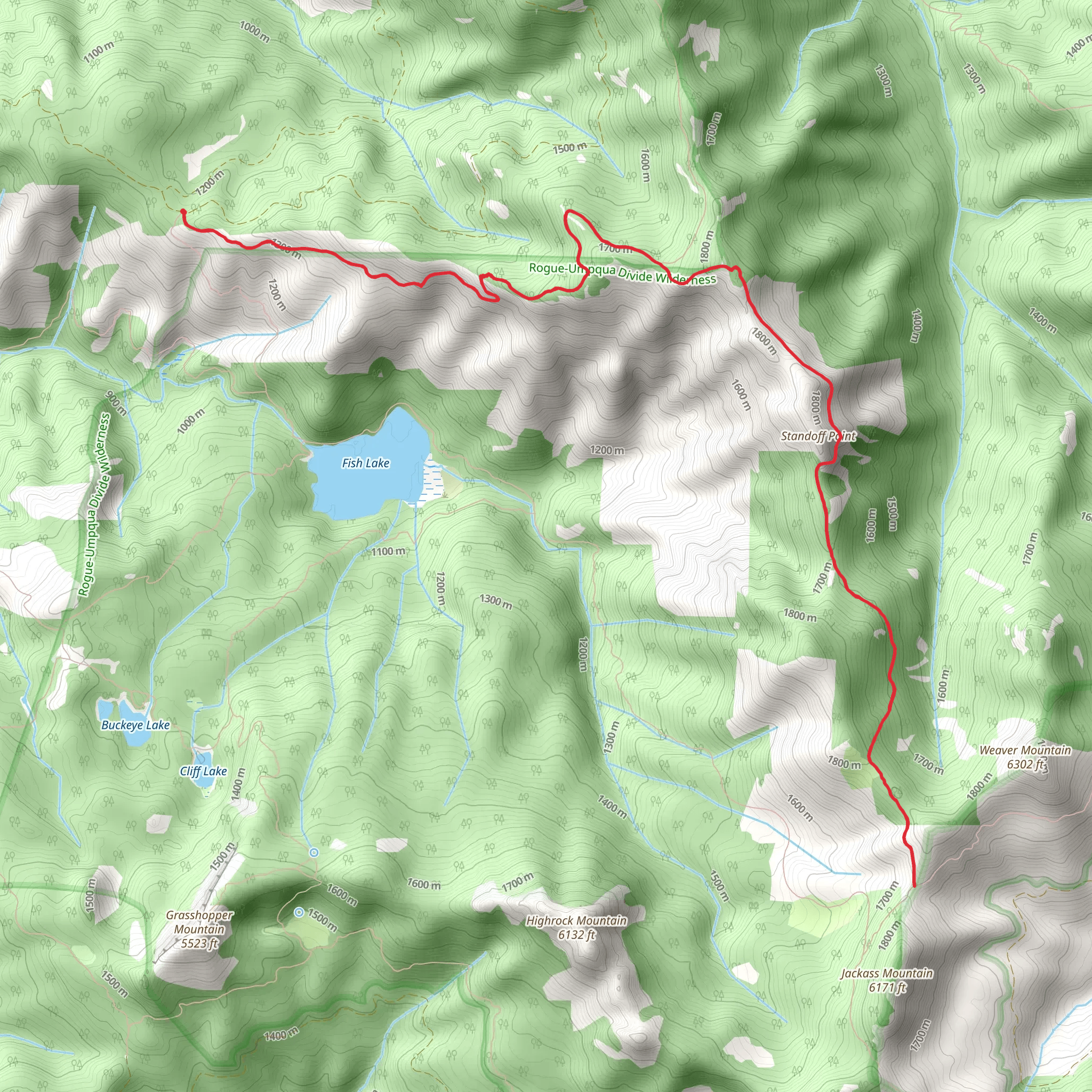 Rocky Rim Trail mobile static map