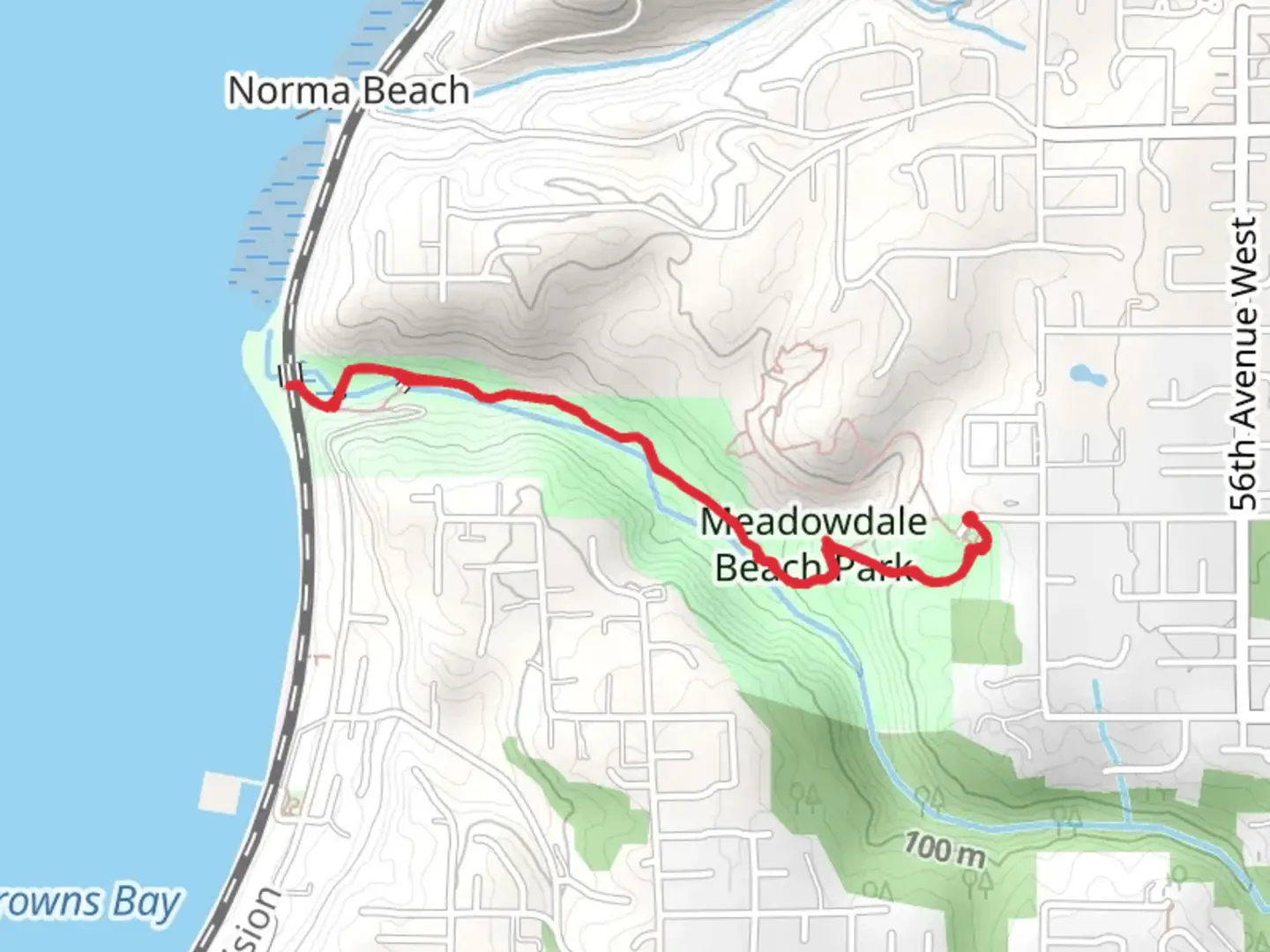 An image depicting the trail Cross Snohomsih County Route and its surrounding area.