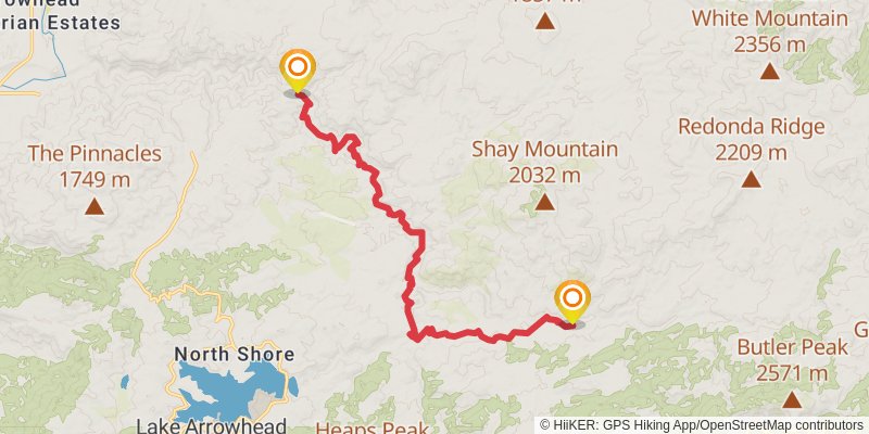 Pacific Crest Trail - Southern California stage 28 Map