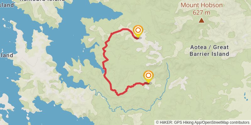 Aotea Track alt 2 Map