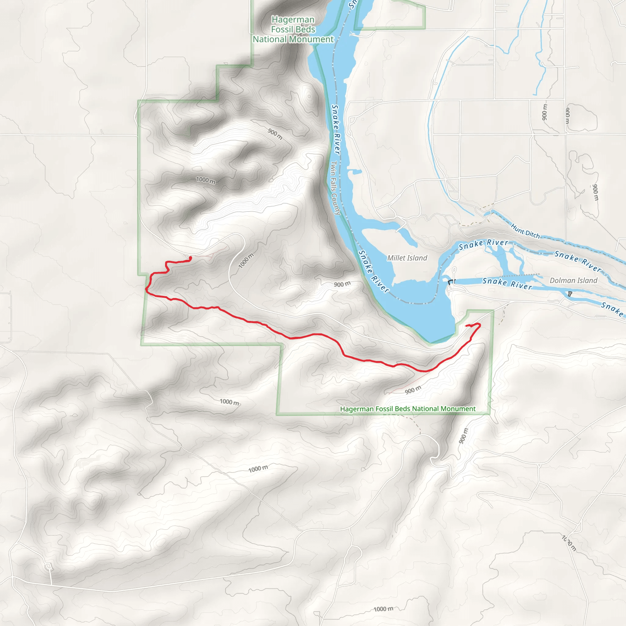 Emigrant Trail mobile static map