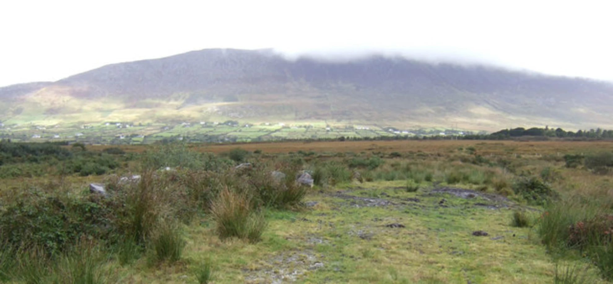 An image depicting the trail Knocknadobar and its surrounding area.