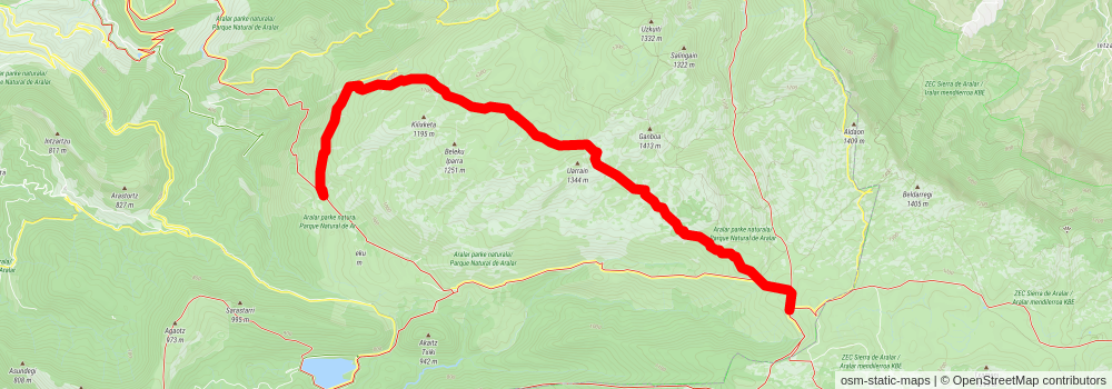Alotza road PR GI 2009 stage 2 Map